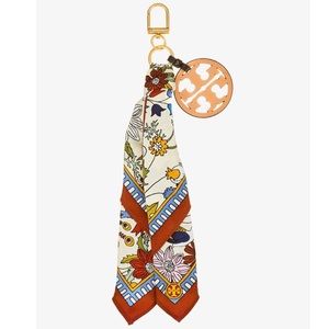 NWT Tory Burch Scarf Key Fob / Ring